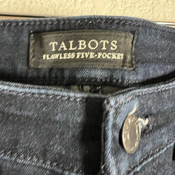 Talbots Flawless Five-Pocket Dark Wash Mid Rise Skinny Jeans Size 2 - Picture 8 of 10